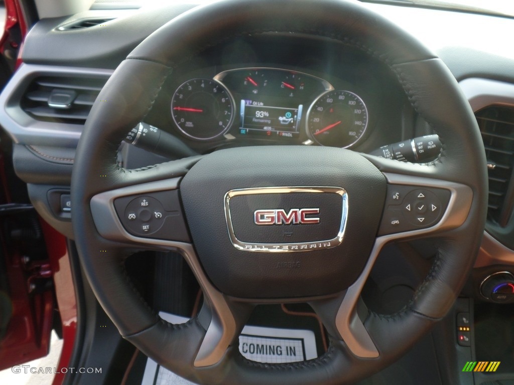 2019 GMC Acadia SLT AWD Jet Black/Kalahari Steering Wheel Photo #132056415