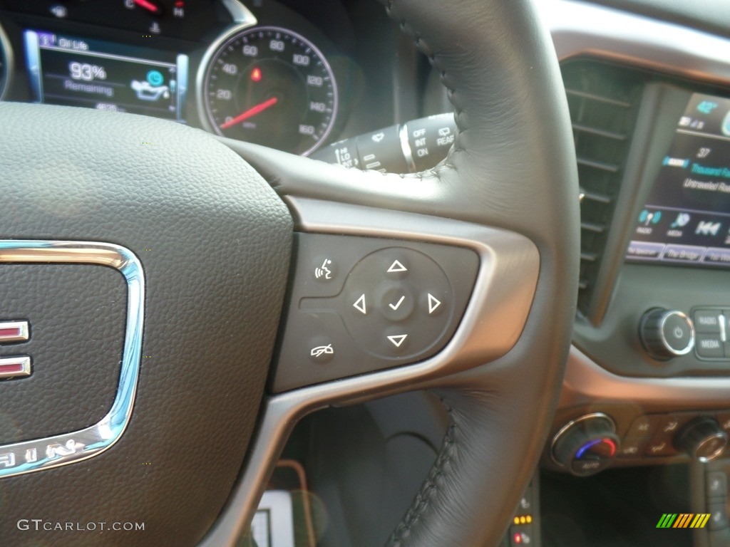 2019 GMC Acadia SLT AWD Jet Black/Kalahari Steering Wheel Photo #132056436