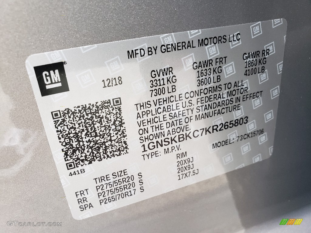 2019 Tahoe LT 4WD - Pepperdust Metallic / Jet Black photo #9