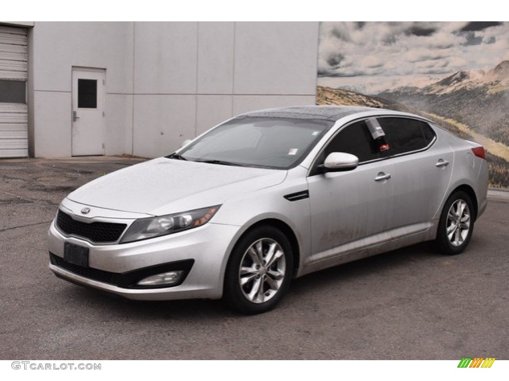 2013 Optima EX - Bright Silver Metallic / Gray photo #2