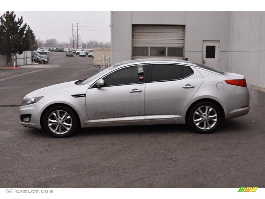 2013 Optima EX - Bright Silver Metallic / Gray photo #3