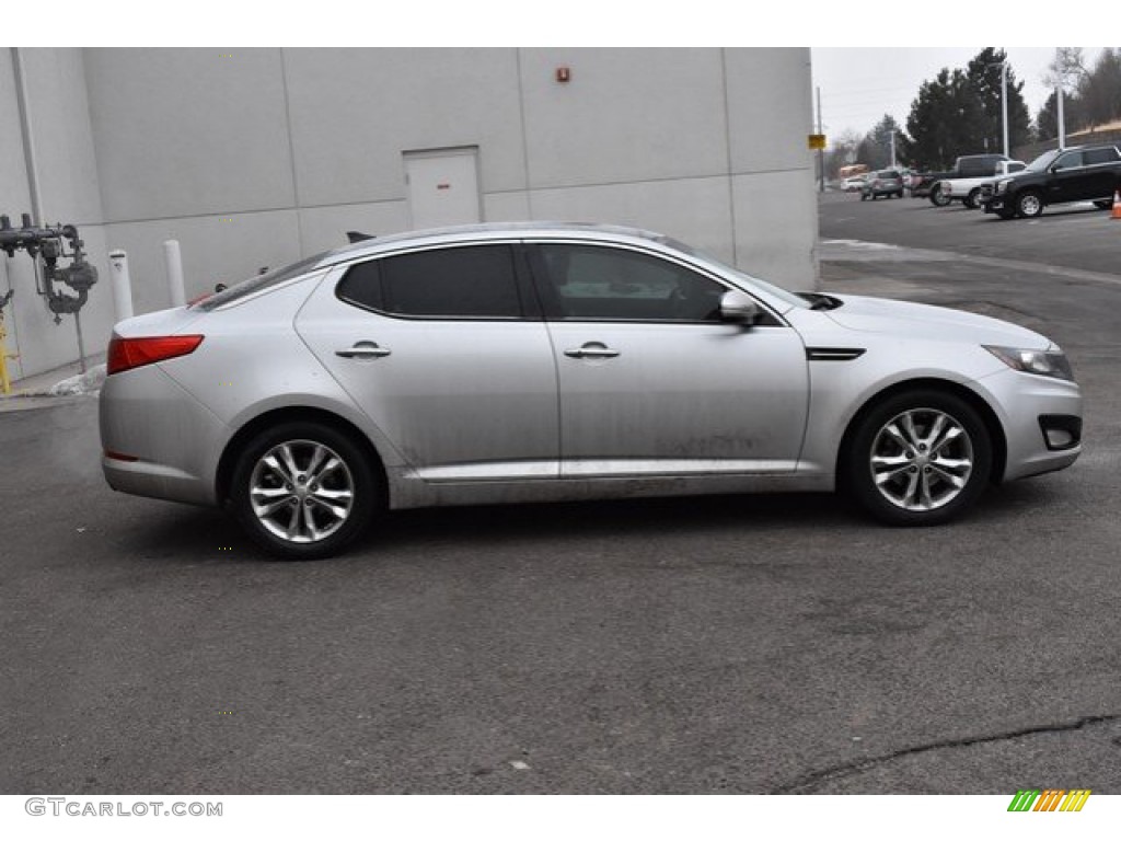 2013 Optima EX - Bright Silver Metallic / Gray photo #7