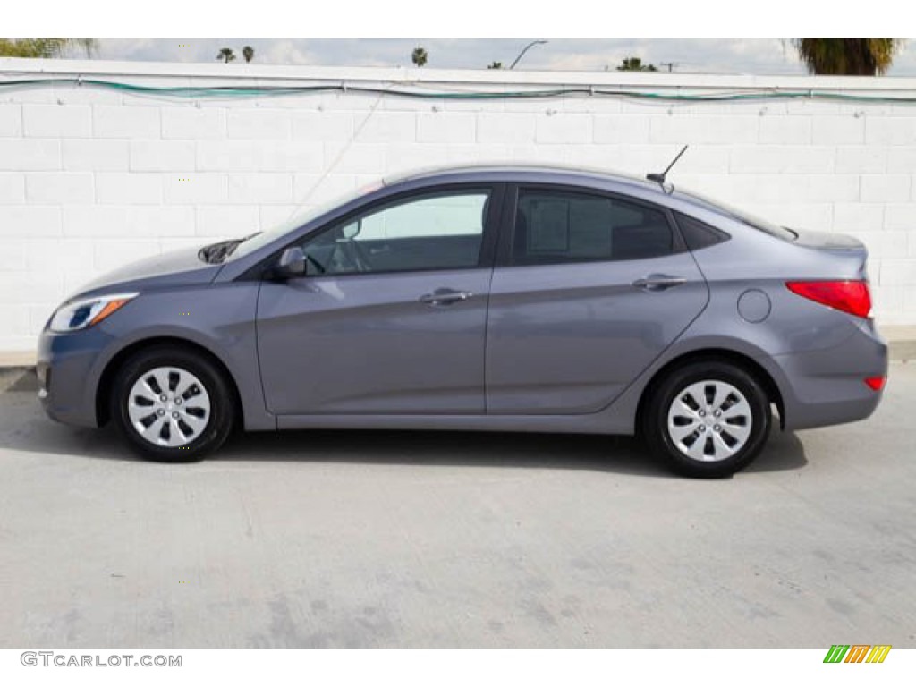 2016 Accent SE Sedan - Triathlon Gray / Gray photo #8