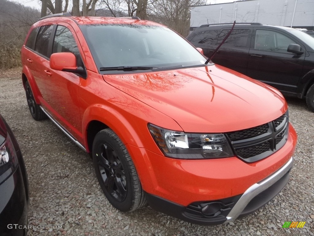Blood Orange 2019 Dodge Journey Crossroad AWD Exterior Photo #132061524