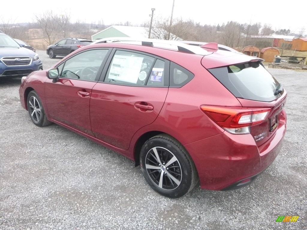 2019 Impreza 2.0i Premium 5-Door - Crimson Red Pearl / Ivory photo #6