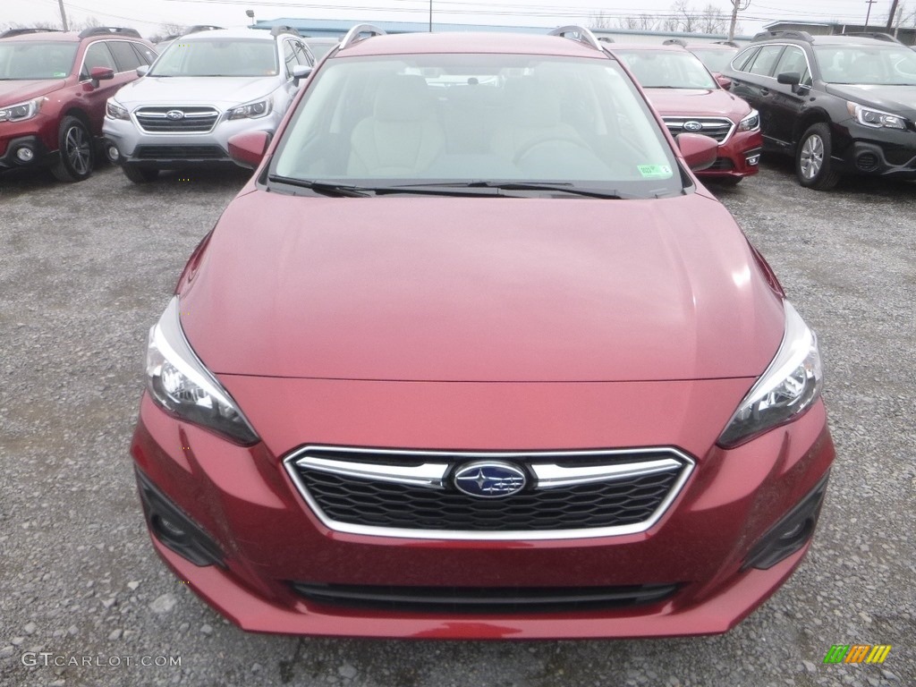 2019 Impreza 2.0i Premium 5-Door - Crimson Red Pearl / Ivory photo #9