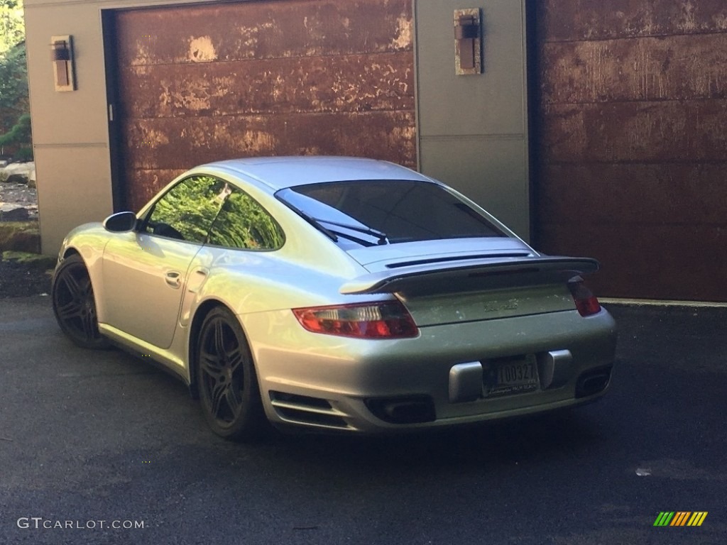 2007 911 Turbo Coupe - Arctic Silver Metallic / Black photo #17