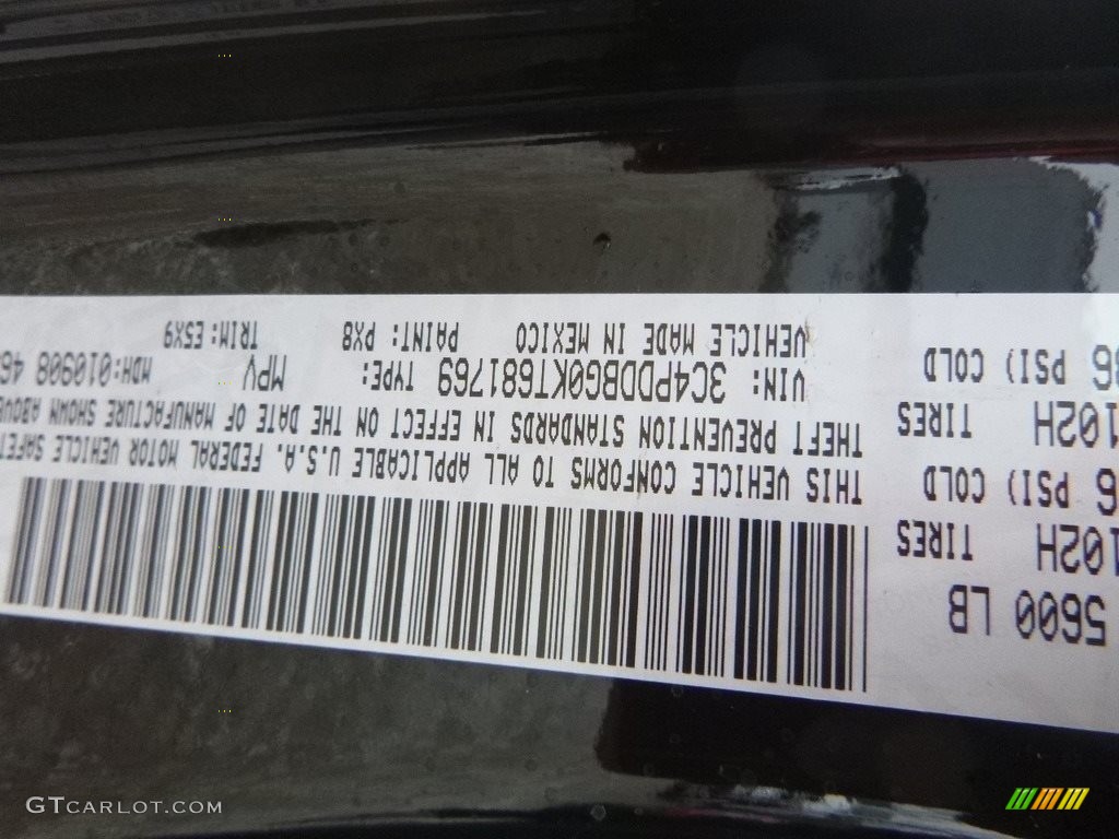 2019 Journey Color Code PX8 for Pitch Black Photo #132062760