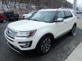 2016 White Platinum Metallic Tri-Coat Ford Explorer Platinum 4WD  photo #7