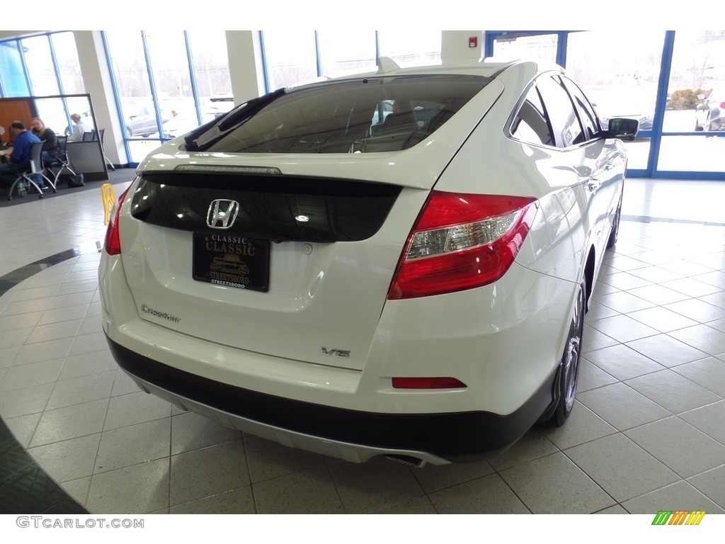 2014 Crosstour EX-L V6 - White Diamond Pearl / Black photo #4