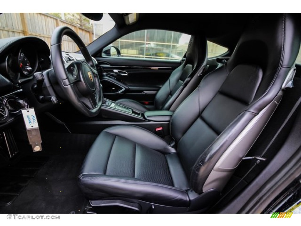 2016 Porsche Cayman Black Edition Front Seat Photo #132071152