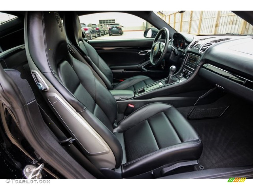 2016 Porsche Cayman Black Edition Interior Color Photos