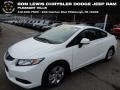 Taffeta White 2013 Honda Civic LX Coupe