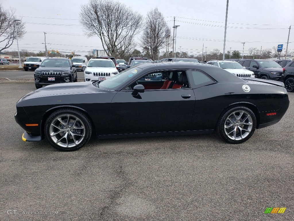 2019 Challenger GT - Pitch Black / Ruby Red/Black photo #3