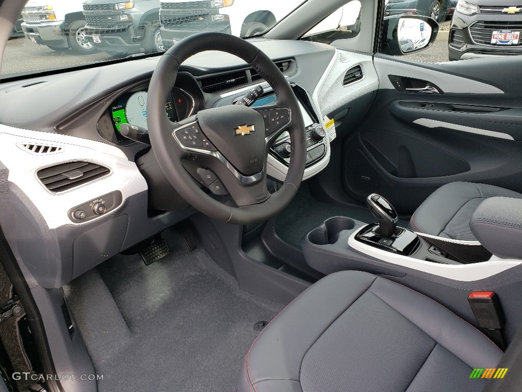 Dark Galvanized Gray Interior 2019 Chevrolet Bolt EV Premier Photo #132072011