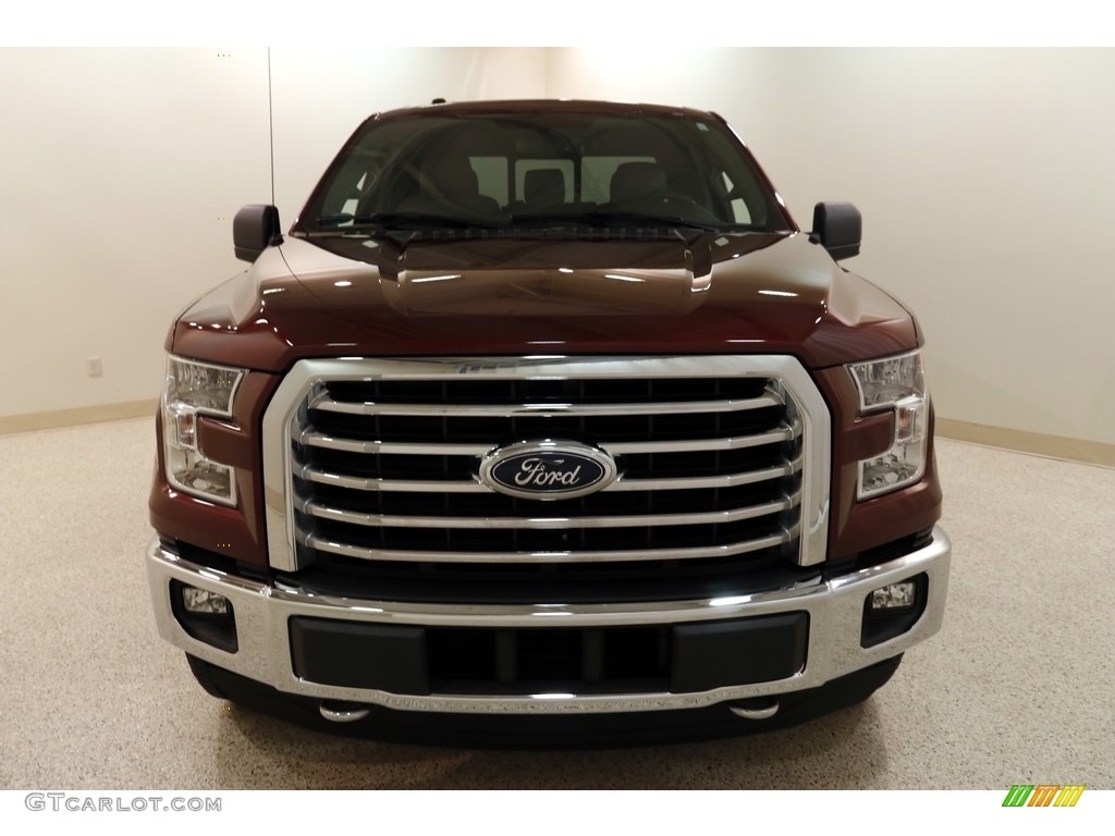 2015 F150 XLT SuperCab 4x4 - Bronze Fire Metallic / Medium Earth Gray photo #2