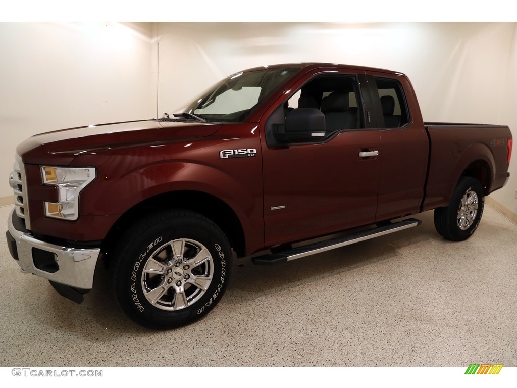 2015 F150 XLT SuperCab 4x4 - Bronze Fire Metallic / Medium Earth Gray photo #3