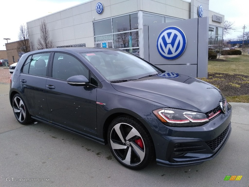 Dark Iron Blue Metallic 2019 Volkswagen Golf GTI SE Exterior Photo #132076188