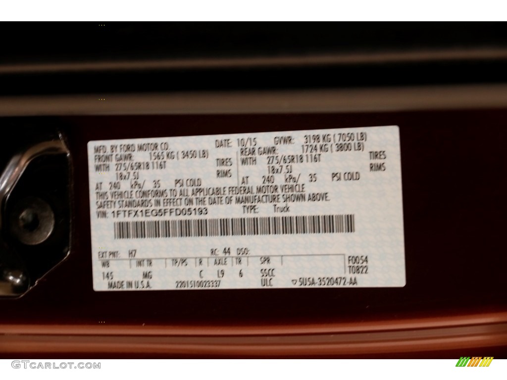 2015 F150 XLT SuperCab 4x4 - Bronze Fire Metallic / Medium Earth Gray photo #20
