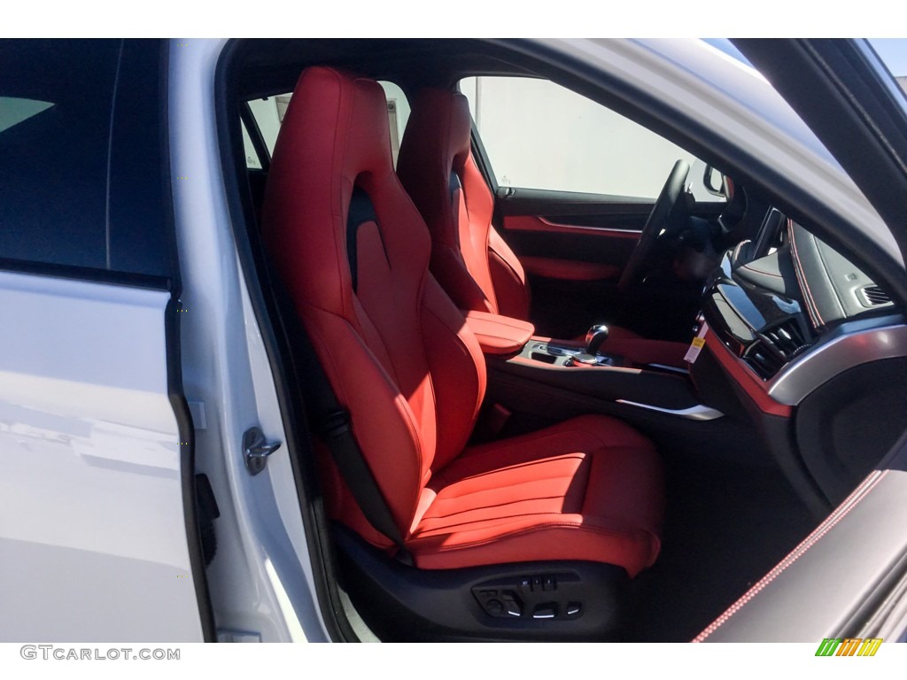 2019 X6 M  - Alpine White / Mugello Red photo #5