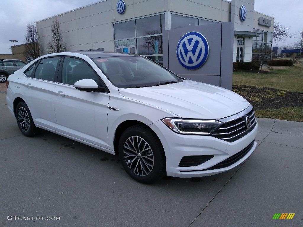 Pure White 2019 Volkswagen Jetta SEL Exterior Photo #132076821