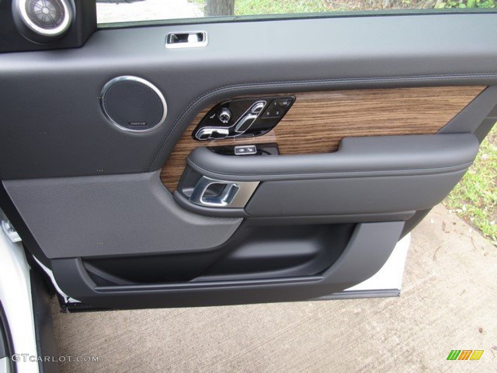 2019 Land Rover Range Rover Supercharged Ebony/Ebony Door Panel Photo #132077574