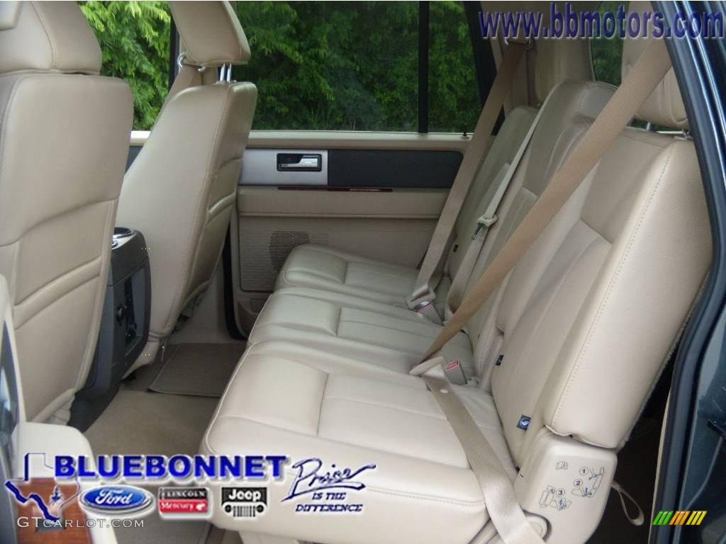 2009 Expedition EL Eddie Bauer 4x4 - Stone Green Metallic / Camel photo #12