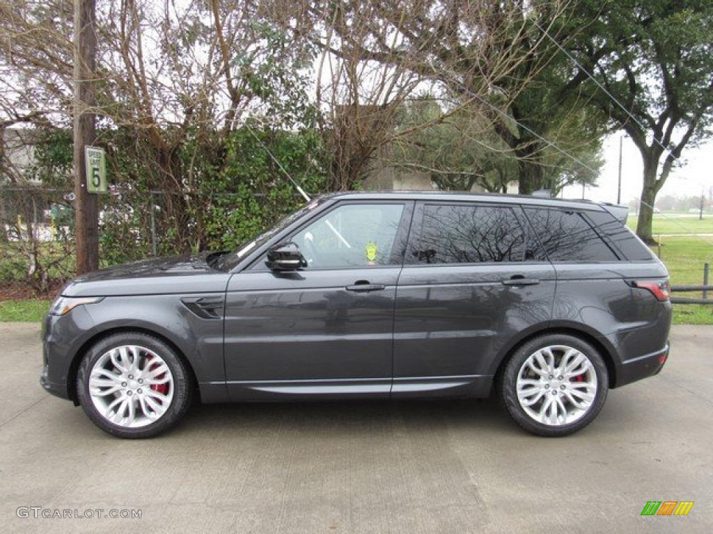 Carpathian Grey Metallic 2019 Land Rover Range Rover Sport HSE Dynamic Exterior Photo #132078717
