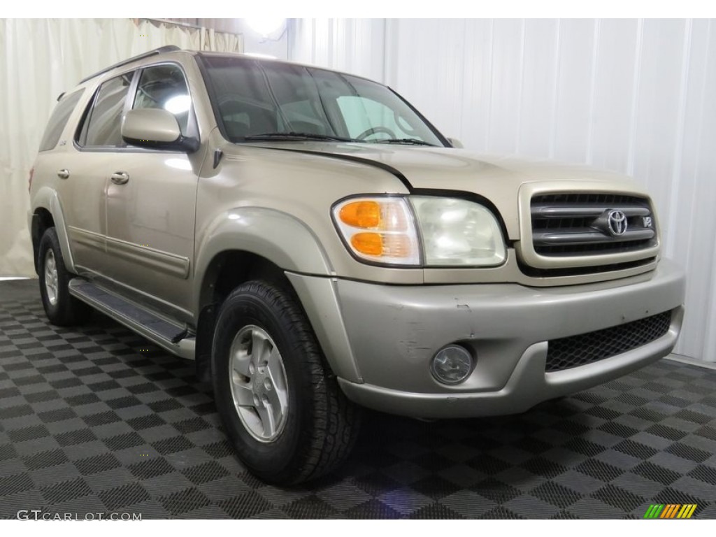 2004 Sequoia SR5 4x4 - Desert Sand Mica / Charcoal photo #1