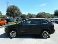 2019 Diamond Black Crystal Pearl Jeep Cherokee Overland 4x4  photo #2