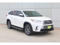 2019 Blizzard Pearl White Toyota Highlander XLE  photo #2