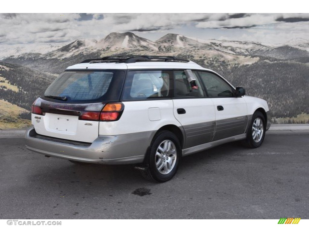 2003 Outback Wagon - White Frost Pearl / Gray photo #3