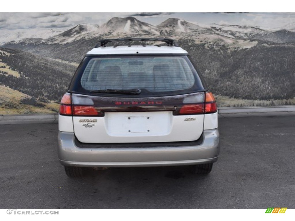 2003 Outback Wagon - White Frost Pearl / Gray photo #8