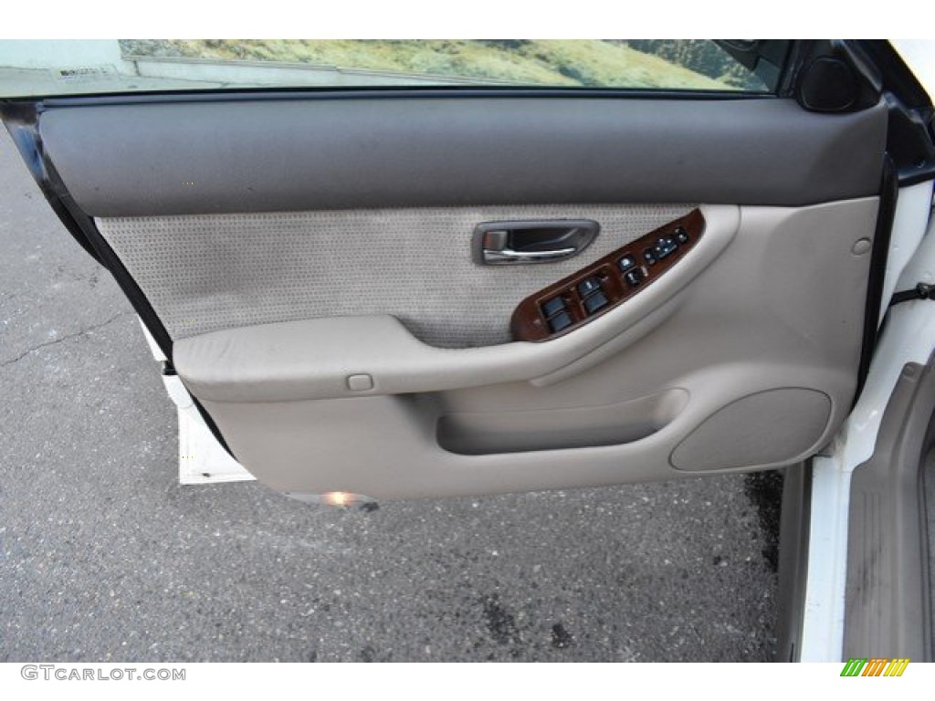 2003 Outback Wagon - White Frost Pearl / Gray photo #24