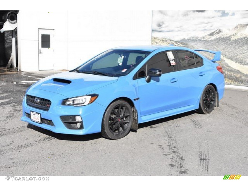 2016 WRX STI HyperBlue Limited Edition - Hyper Blue / Carbon Black/Hyper Blue photo #2