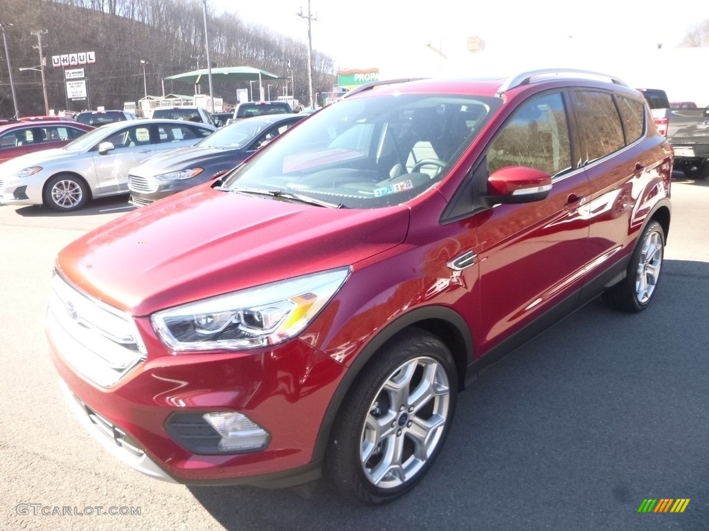 2019 Escape Titanium 4WD - Ruby Red / Chromite Gray/Charcoal Black photo #2