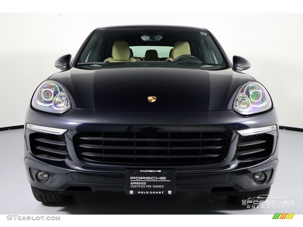 2016 Cayenne S - Moonlight Blue Metallic / Black/Luxor Beige photo #2