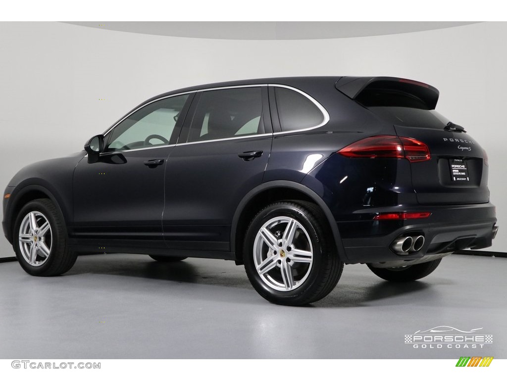 2016 Cayenne S - Moonlight Blue Metallic / Black/Luxor Beige photo #4