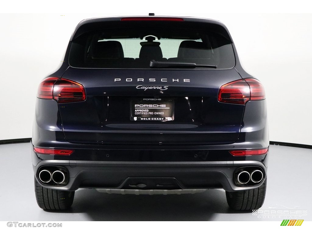 2016 Cayenne S - Moonlight Blue Metallic / Black/Luxor Beige photo #6