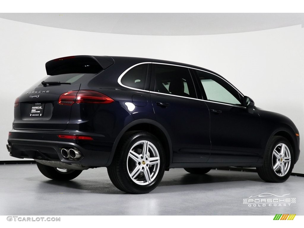 2016 Cayenne S - Moonlight Blue Metallic / Black/Luxor Beige photo #9