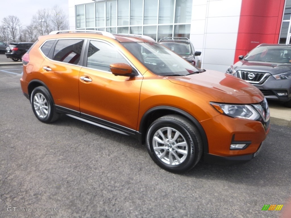 2017 Rogue SV AWD - Monarch Orange / Charcoal photo #1