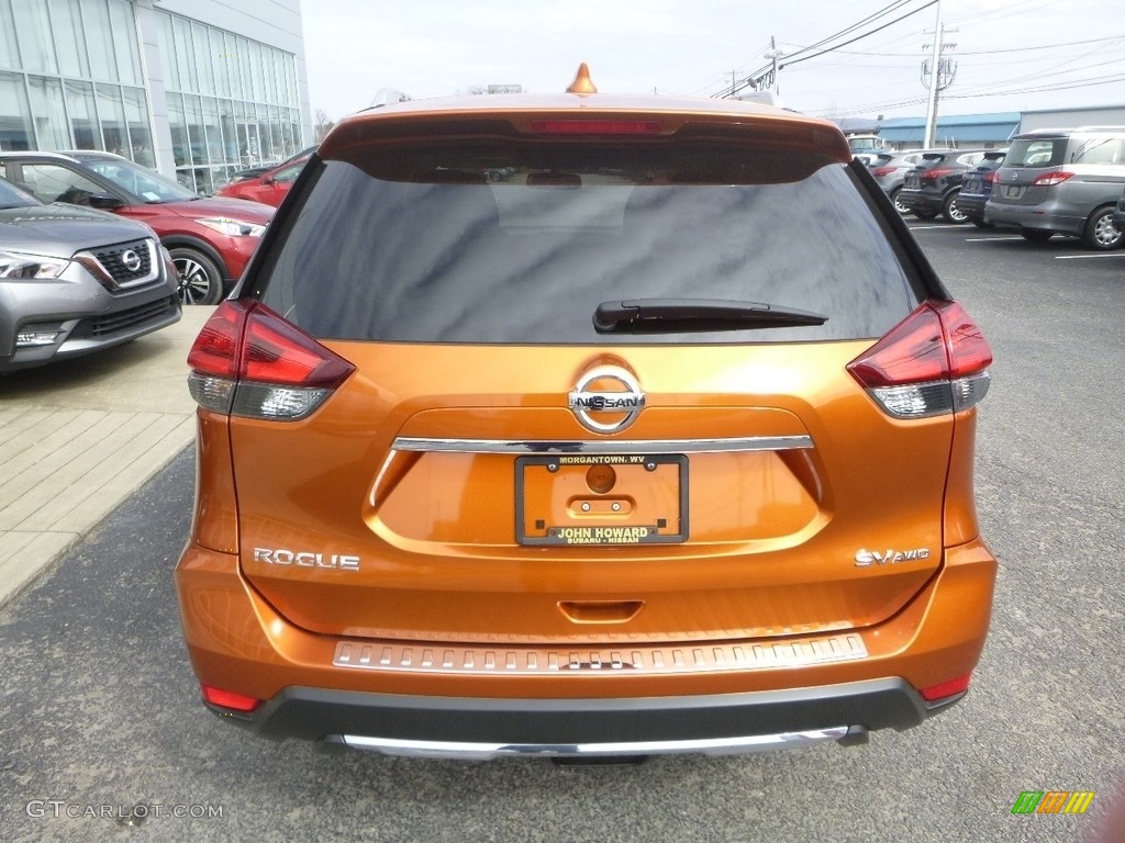 2017 Rogue SV AWD - Monarch Orange / Charcoal photo #5