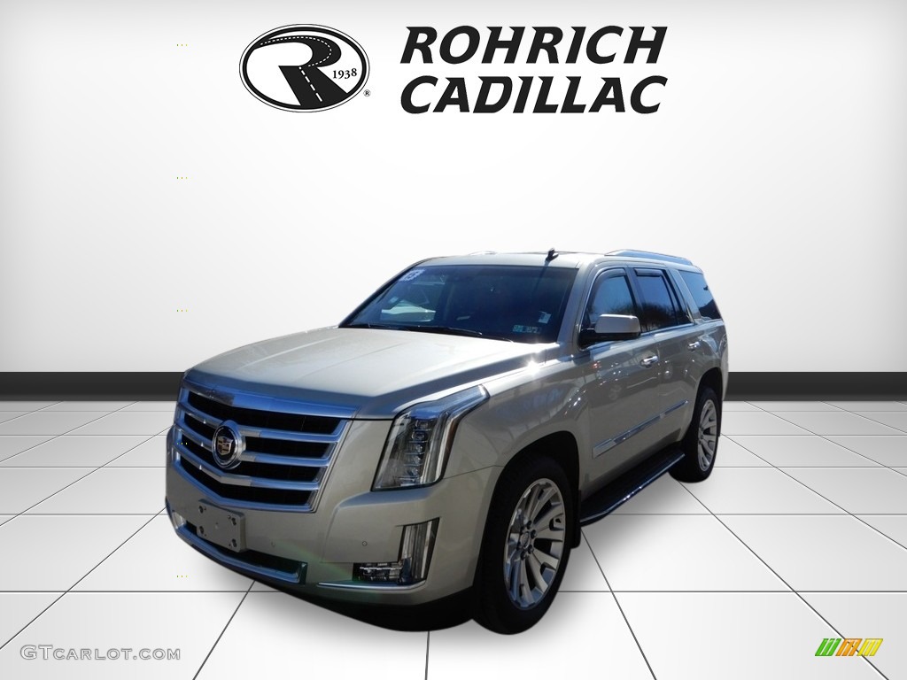 2015 Escalade Luxury 4WD - Radiant Silver Metallic / Jet Black photo #1