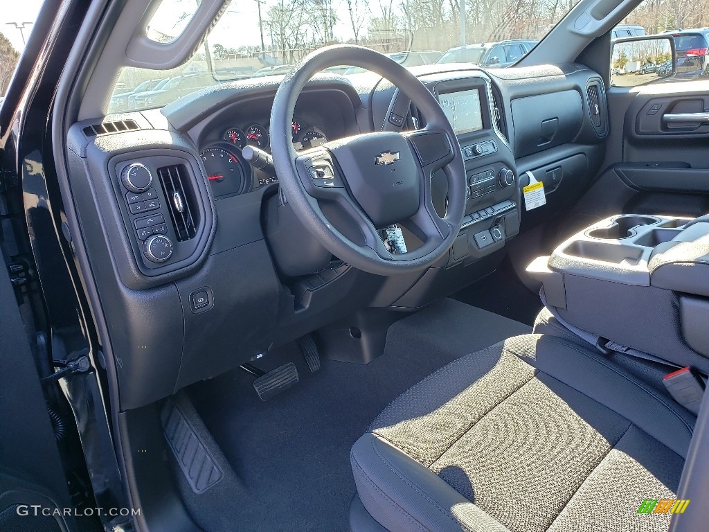 2019 Silverado 1500 Custom Double Cab 4WD - Black / Jet Black photo #7
