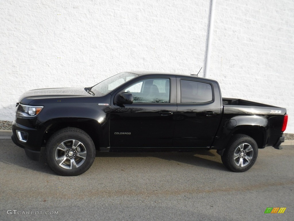 Black 2019 Chevrolet Colorado Z71 Crew Cab 4x4 Exterior Photo #132095043