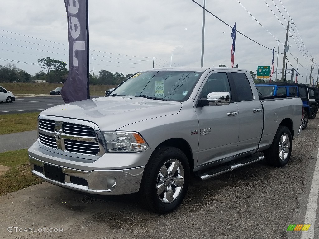 2015 1500 Big Horn Quad Cab - Bright Silver Metallic / Black/Diesel Gray photo #1