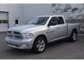 2012 Bright Silver Metallic Dodge Ram 1500 Big Horn Quad Cab 4x4  photo #2