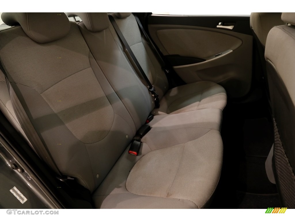 2012 Accent GLS 4 Door - Cyclone Gray / Gray photo #13