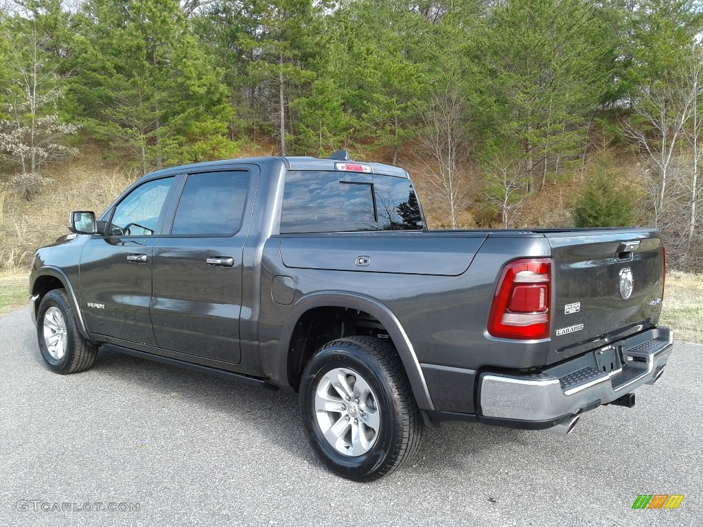 2019 1500 Laramie Crew Cab 4x4 - Granite Crystal Metallic / Black photo #8