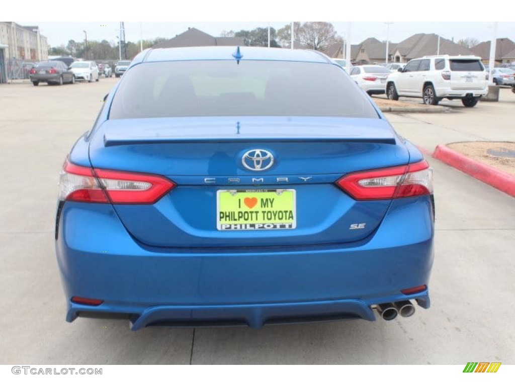 2019 Camry SE - Blue Streak Metallic / Black photo #7